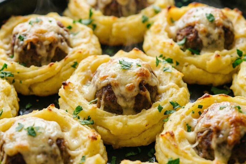 Bulviniai „lizdeliai“ su mėsos kukuliais – mano atrastas būdas paversti paprastus produktus ypatingais