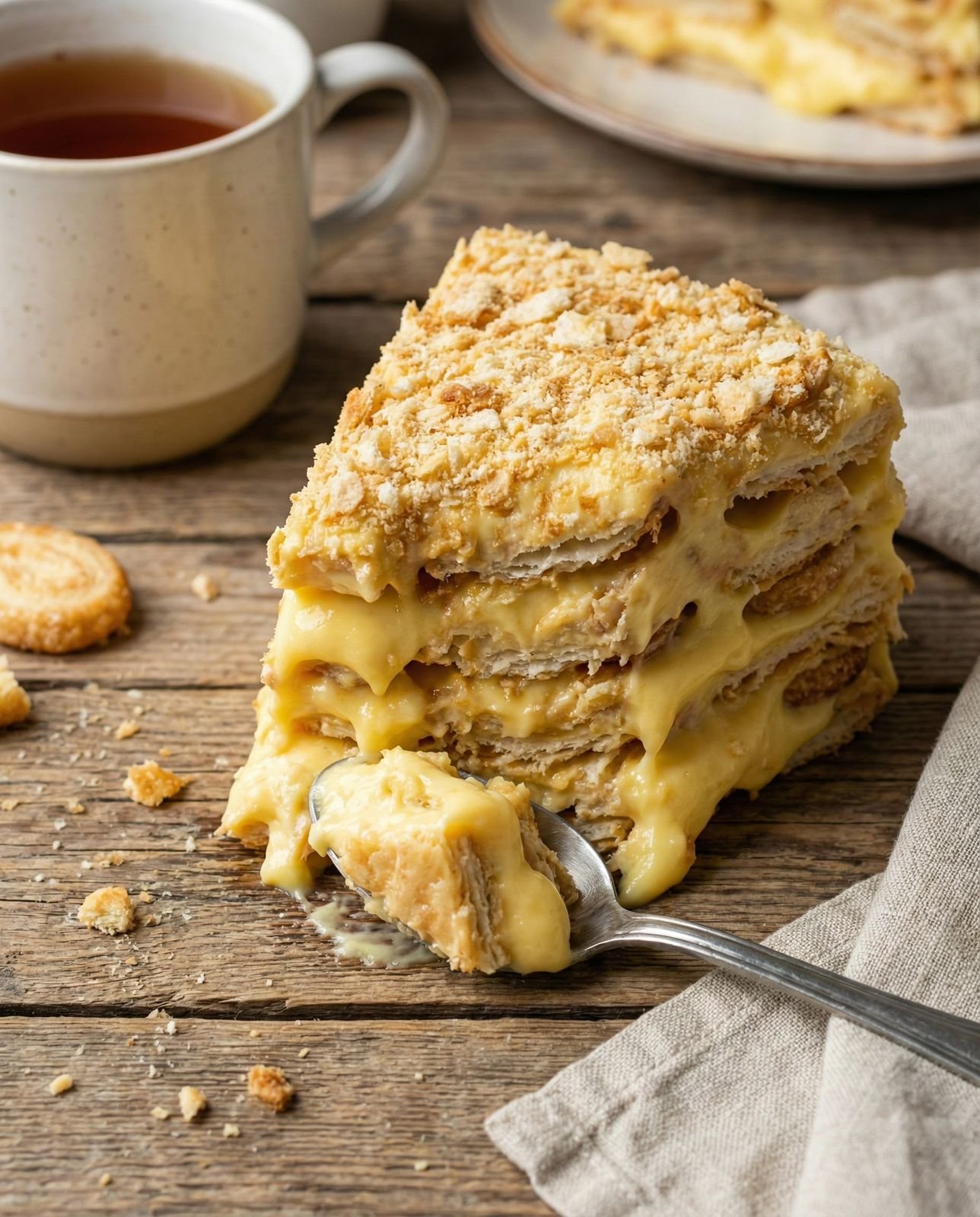 🍰 Napoleonas per 15 minučių: vyras nepatikėjo, kad nieko nekepiau