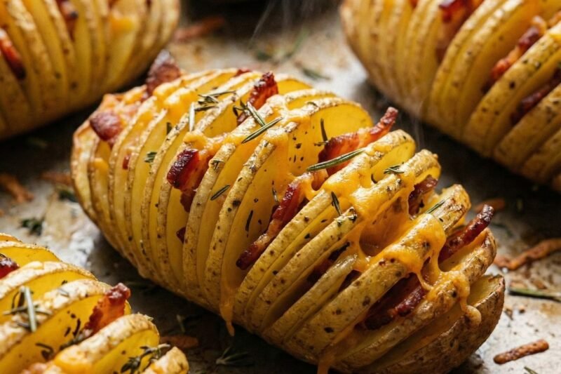 Bulvės „armonika“ su šonine