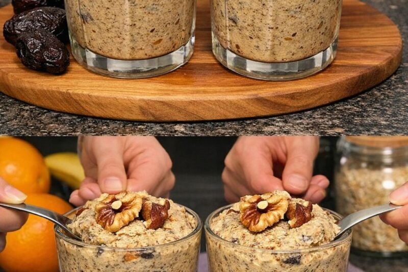 Valantis desertas su chia, obuoliais ir slyvomis