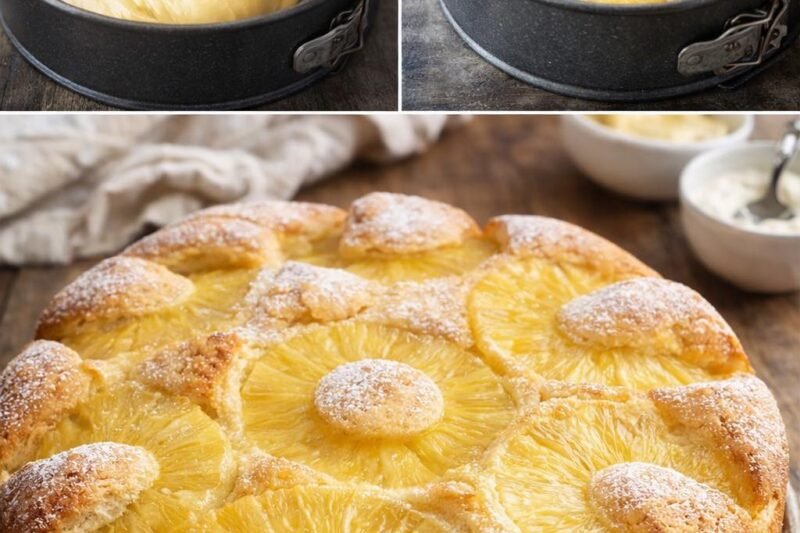 Ananasinis pyragas viename dubenyje