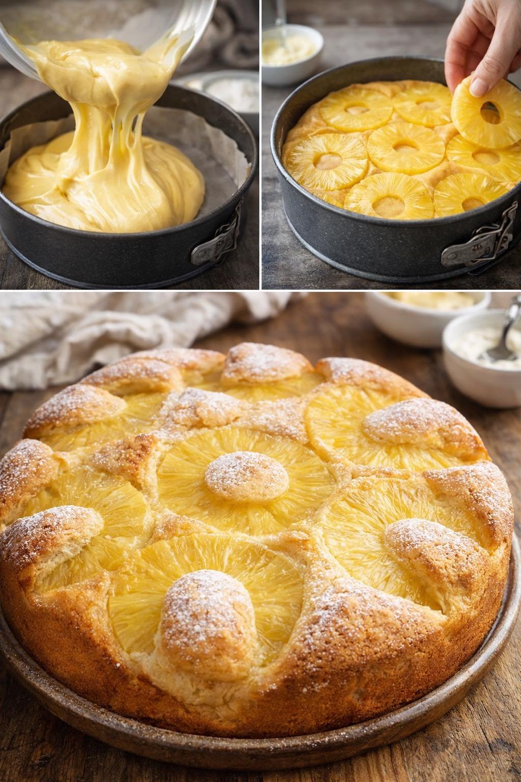 Šis ananasinis pyragas atrodo kaip iš konditerijos – bet paruošiamas per 10 minučių