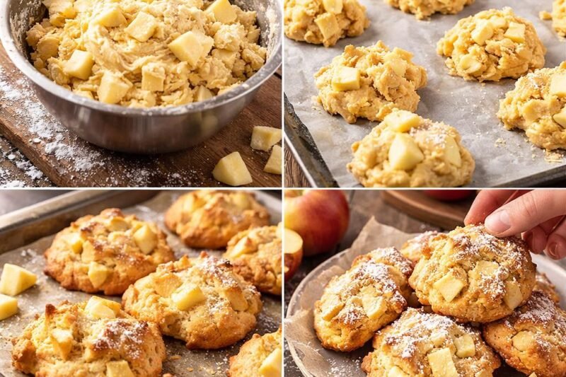 Minkšti obuoliniai sausainiai per 30 minučių