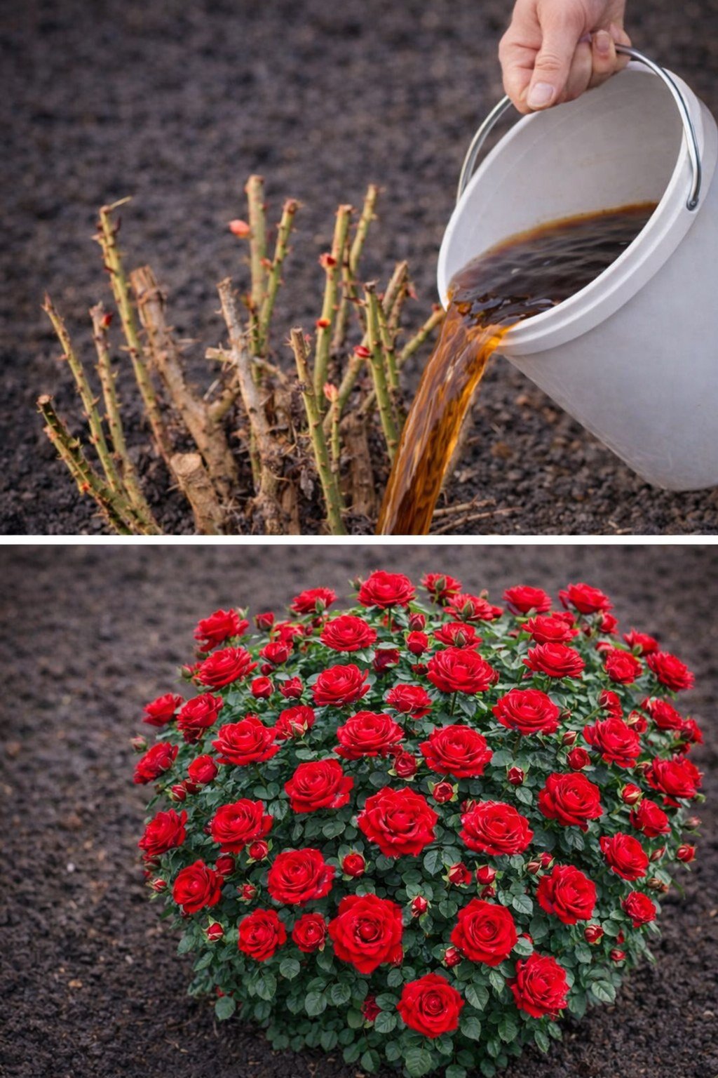 Vienas paprastas pavasario tręšimas – ir rožės apsipils žiedais