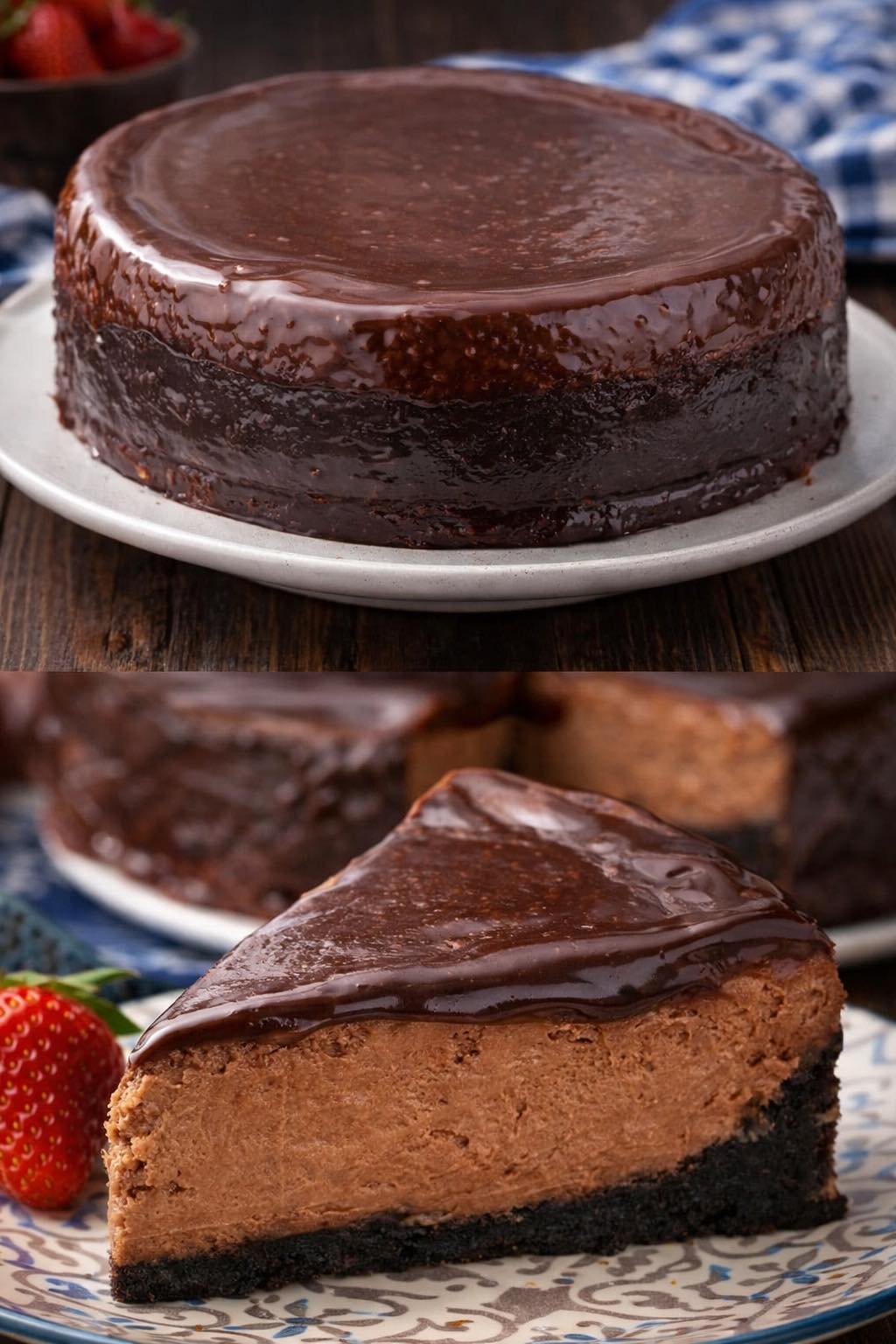 Šis šokoladinis cheesecake’as toks švelnus, kad svečiai netikėjo, jog gaminau pati