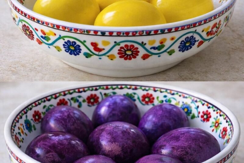 Natūralus Velykų kiaušinių dažymas