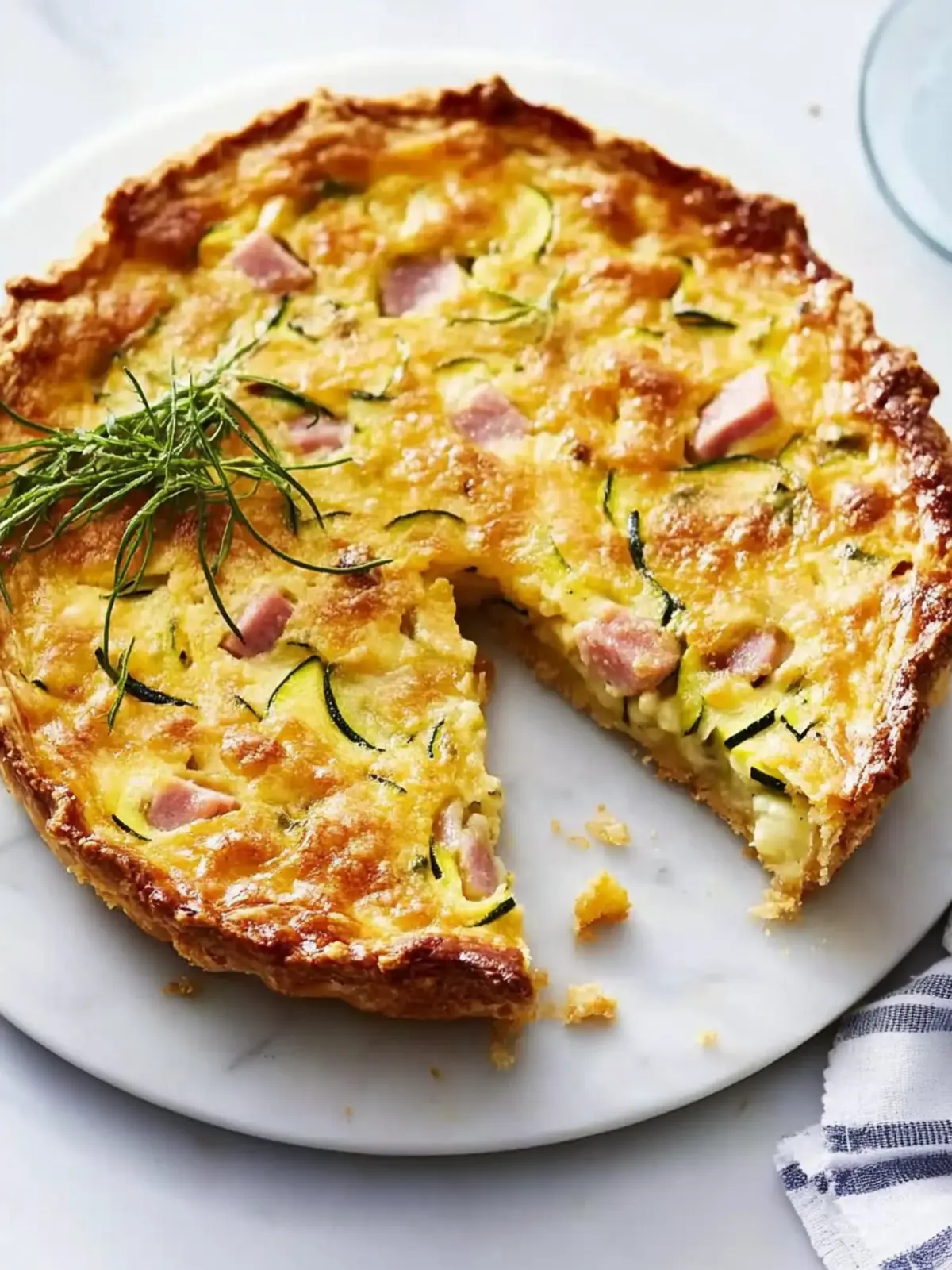 Cukinija, kumpis ir sūris: paprastas receptas, kuris visada pavyksta