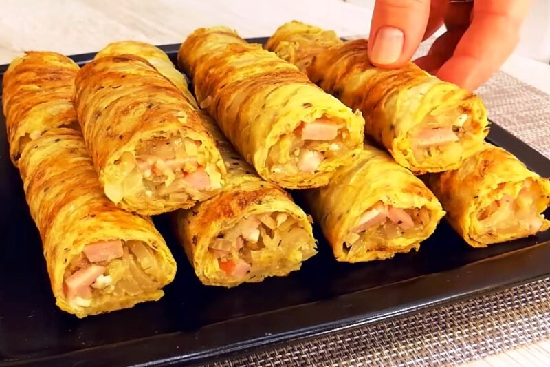 Kopūstų vamzdeliai su sultingu įdaru