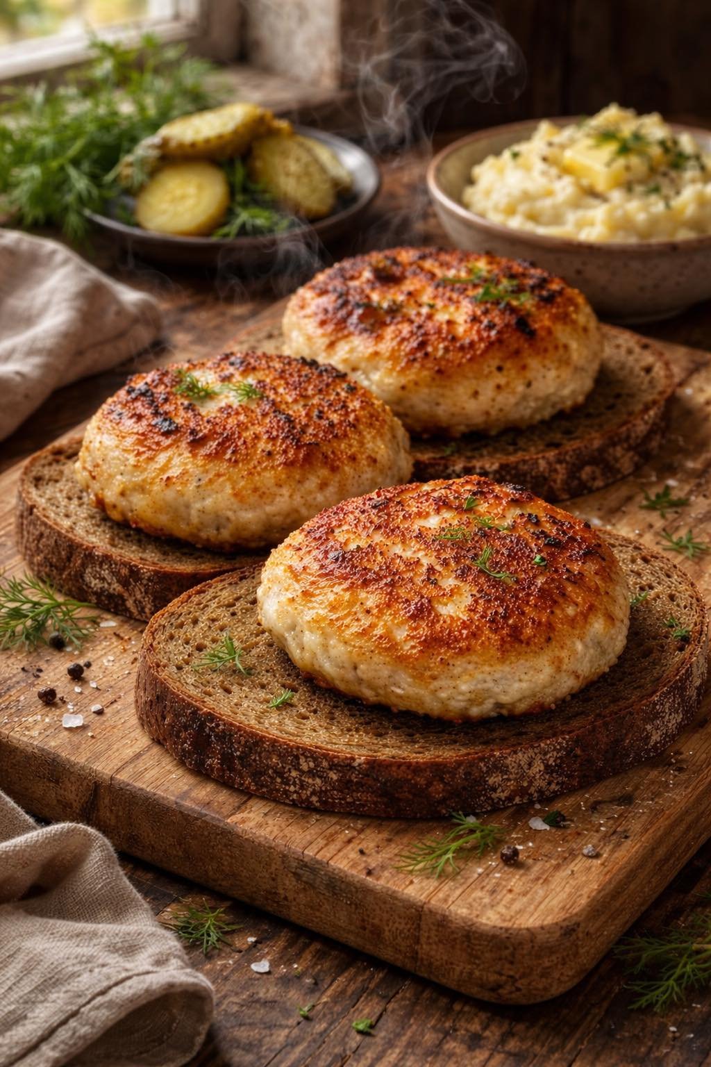 Tokius vištienos kotletus kepu nuolat – sultingi viduje, traškūs išorėje