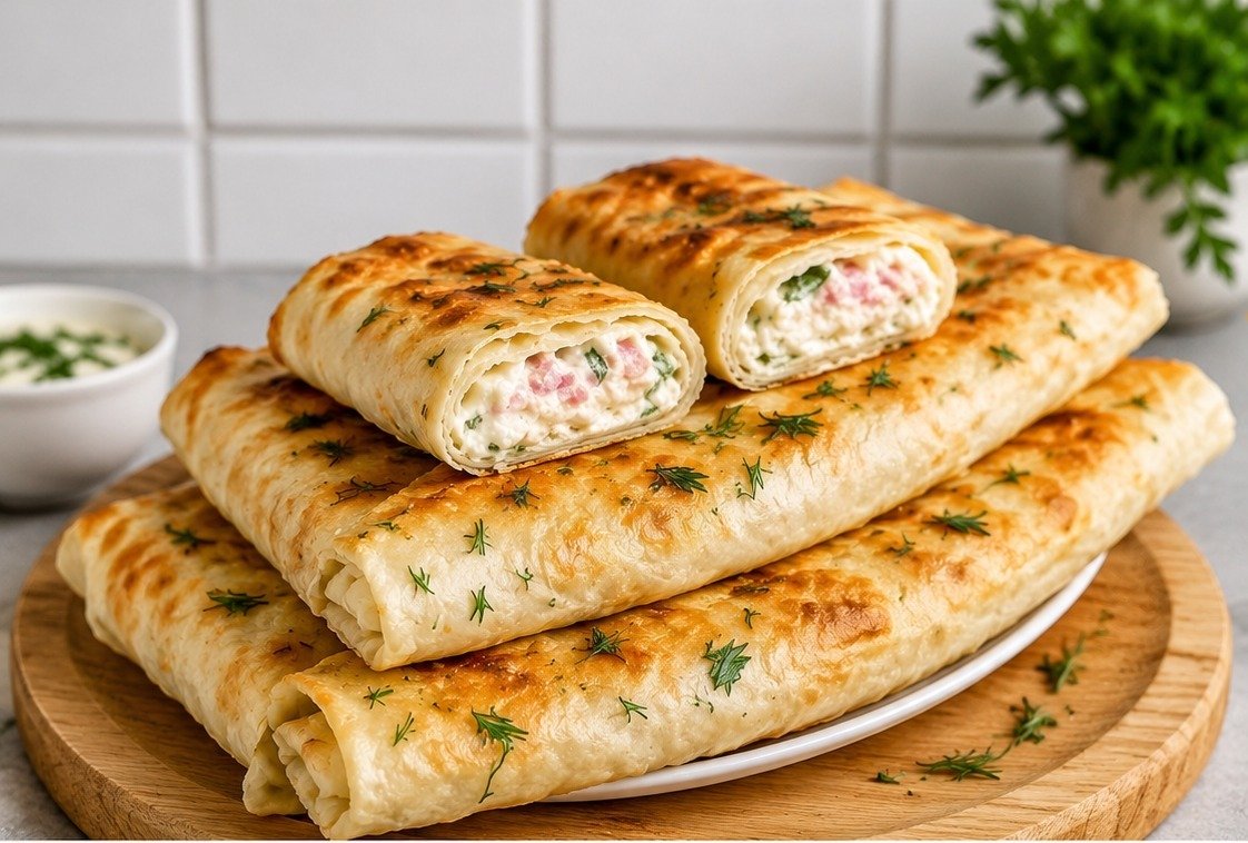 Traškus lavašas ir tįstantis įdaras viduje 🤤 Šie pusryčių suktinukai dingo greičiau nei spėjau padėti į lėkštę