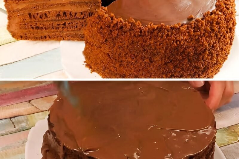 Šokoladinis tortas be orkaitės