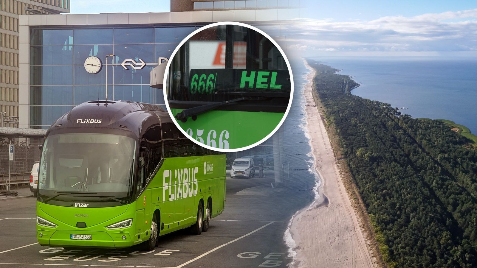 Legendinis „FlixBus“ maršrutas Nr. 666 grįžta: autobusas vėl važiuos į Helą!