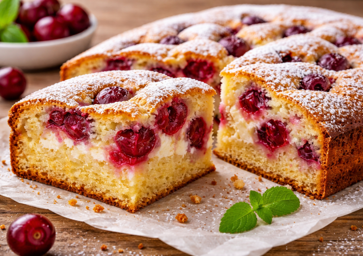 🍒 Vyšnių pyragas, kurį kepu beveik kiekvieną savaitę – purus, minkštas ir labai paprastai pagaminamas