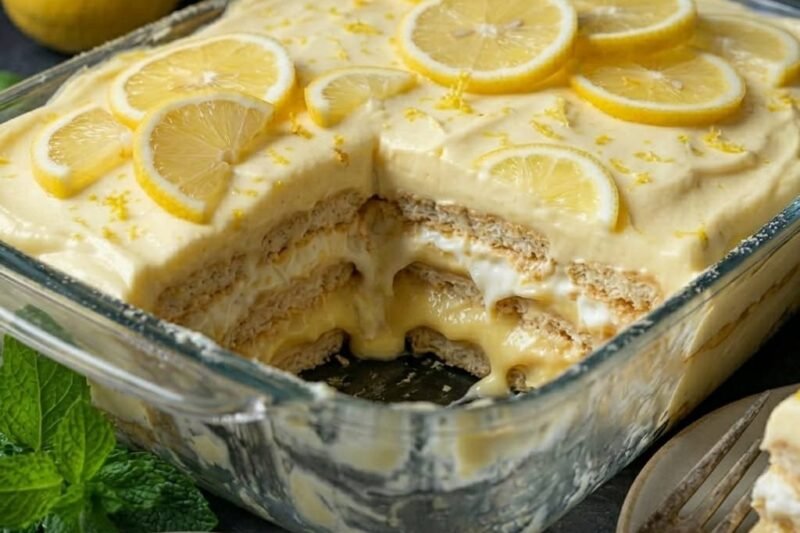 Citrininis sausainių tortas be kepimo