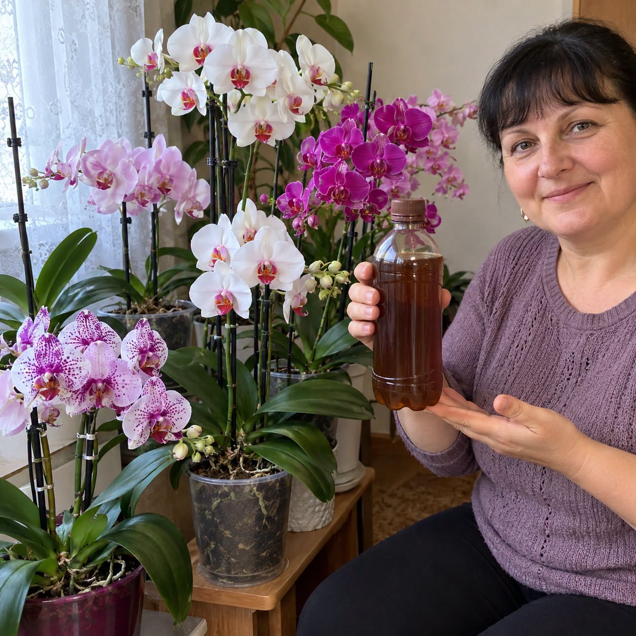 Orchidėja mėnesiais nejuda iš vietos? Štai kaip ją tręšti, kad nepažeistumėte jautrių šaknų