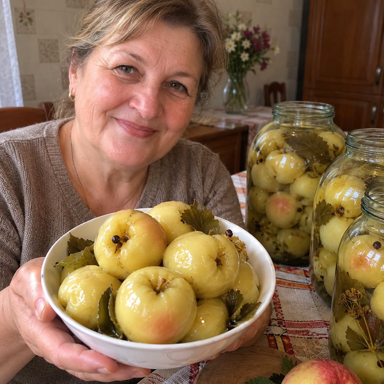 Rauginti obuoliai žiemai – tradicinis receptas be acto