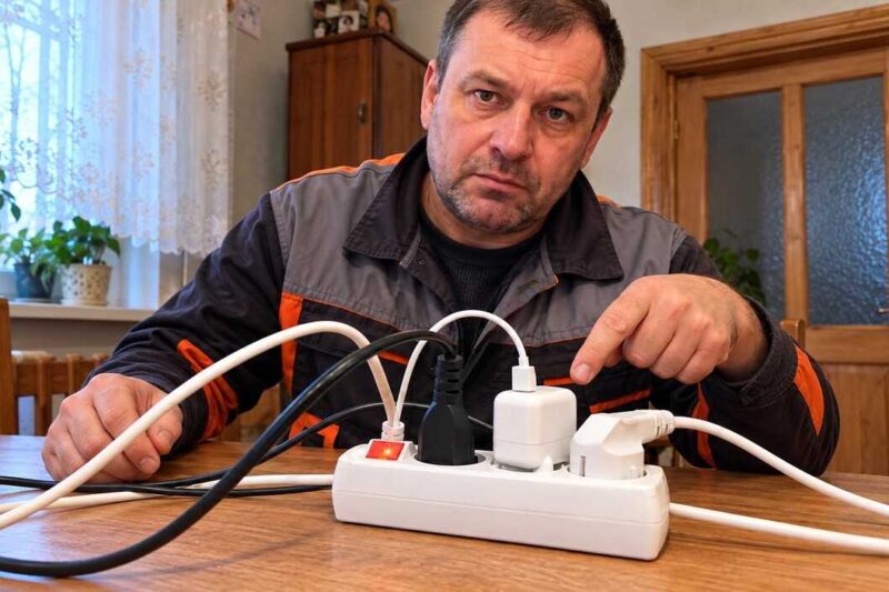 Kokių prietaisų negalima jungti į ilgintuvą: 7 pavojingos klaidos ir elektros saugos patarimai