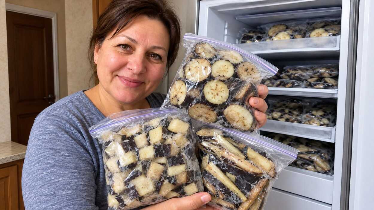 Nijolė parodė, kaip šaldo baklažanus žiemai: išbandė 3 būdus ir išsirinko geriausią