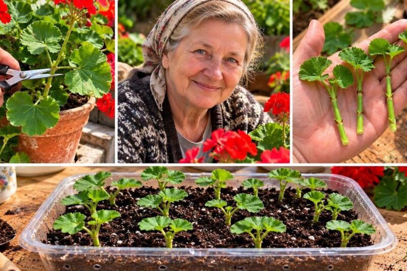 Pelargonijų dauginimas auginiais: kaip greičiau įšaknyti pelargonijas vandenyje su ceolitu