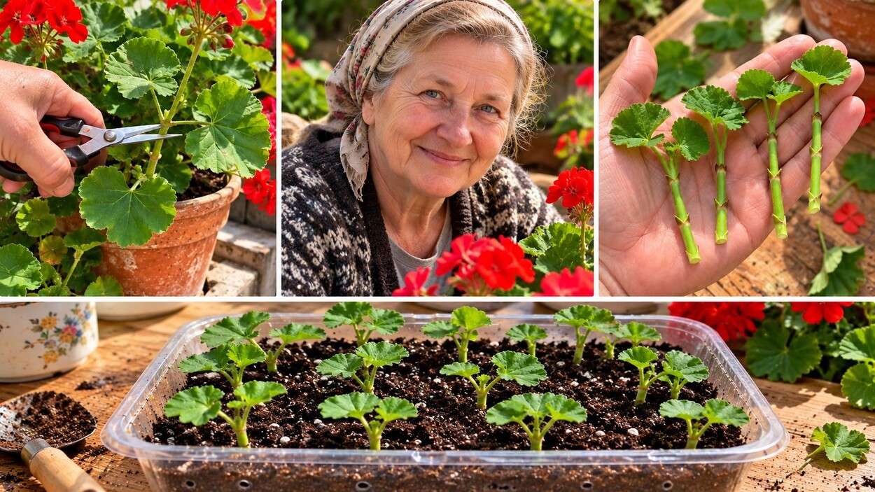 Pelargonijų dauginimas auginiais: paprastas būdas su ceolitu ir viena svarbi klaida, kurios reikia vengti