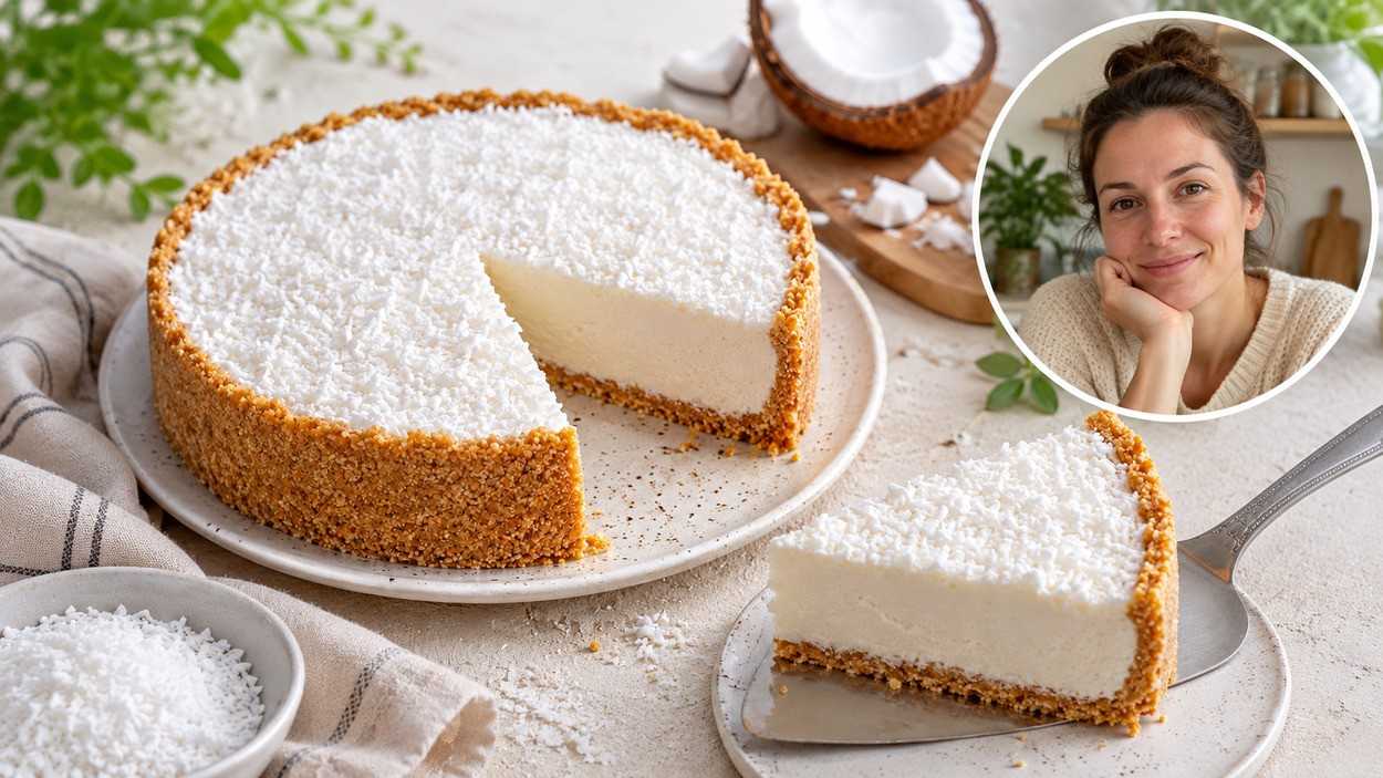 500 g kreminio sūrio, kokosų pienas ir jokios orkaitės – po nakties gaunu šventinį tortą