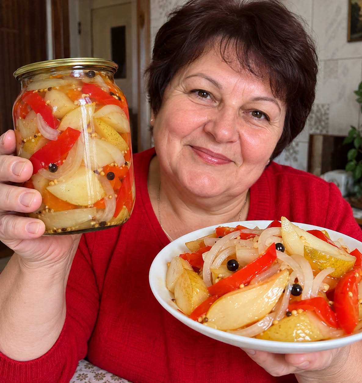 Maniau, kad kriaušės tinka tik uogienei – dabar marinuoju jas su paprika ir svogūnais