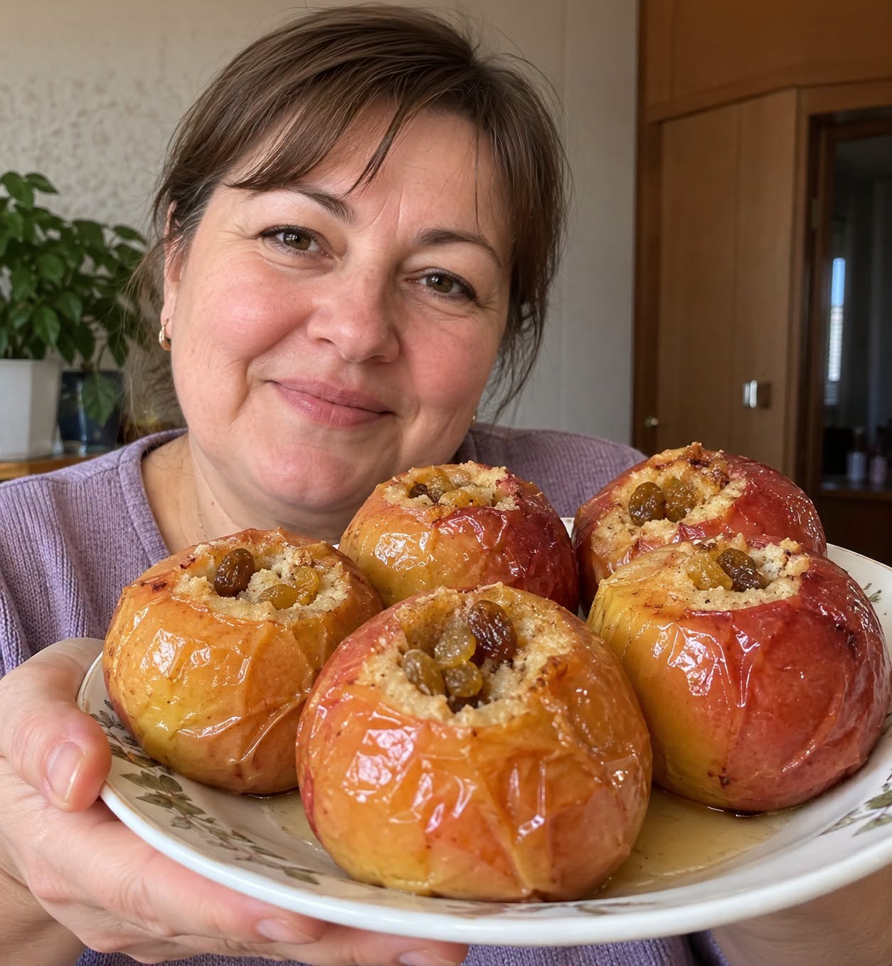 Keptas obuolys atrodo labai lengvas desertas, bet yra žmonių, kuriems ir jis gali sukelti nemalonių pojūčių