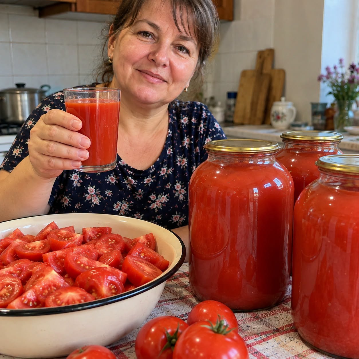 5 kg prinokusių pomidorų – ir puode beveik nieko daugiau nereikia: žiemą šitas stiklainis gelbsti ne vieną vakarienę