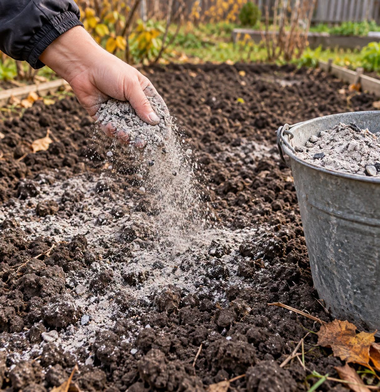 Rudenį lysves padengiu 2–4 cm sluoksniu – pavasarį dirva būna paruošta naujam sezonui