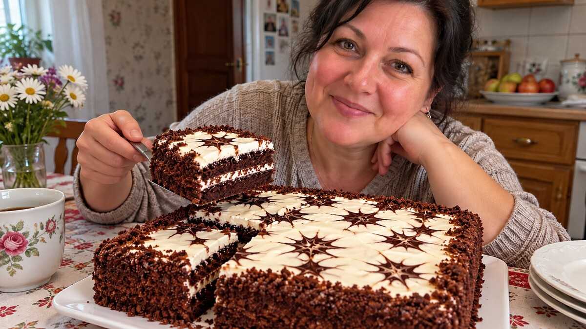 1 stiklinė kefyro + 10 minučių – tortas „Adelė“: didelis, nebrangus ir labai skanus!
