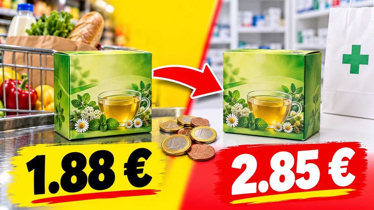 Ar arbata vaistinėje geresnė? Lyginu tą pačią 20 pakelių dėžutę su prekybos centru