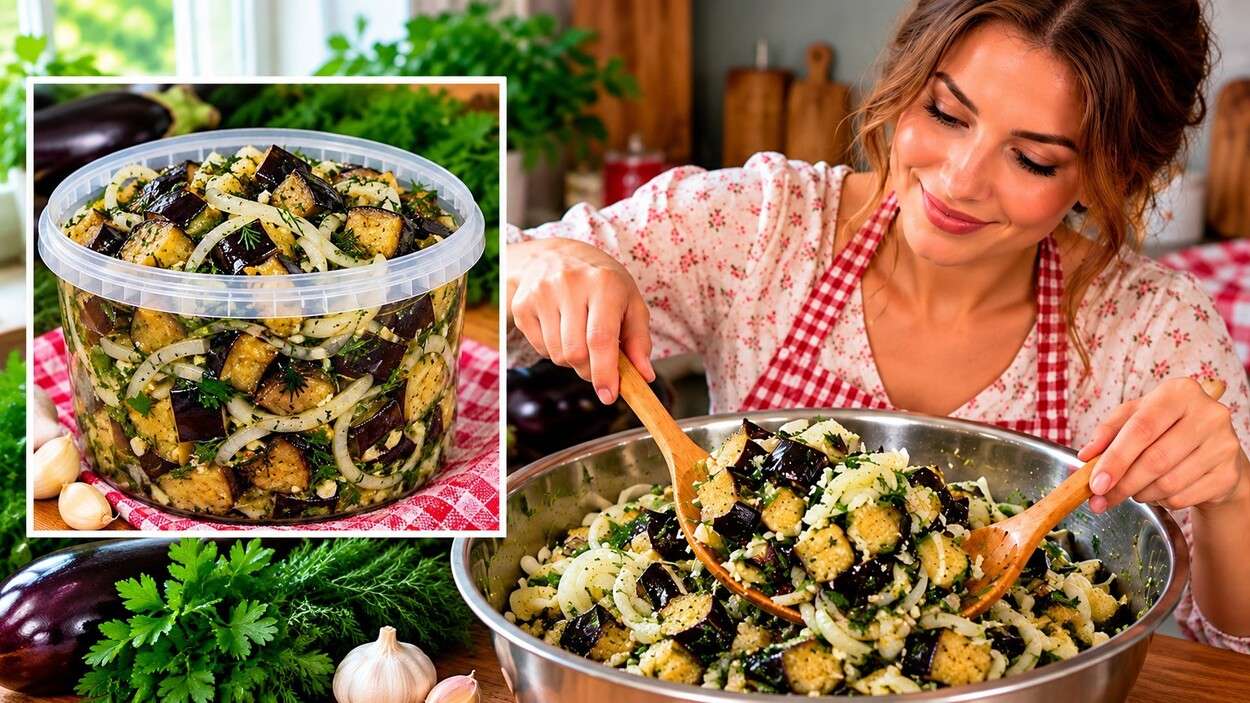 5 kg baklažanų paruošiu vienu kartu – su karštomis bulvėmis dingsta greičiau, nei spėja pasimarinuoti