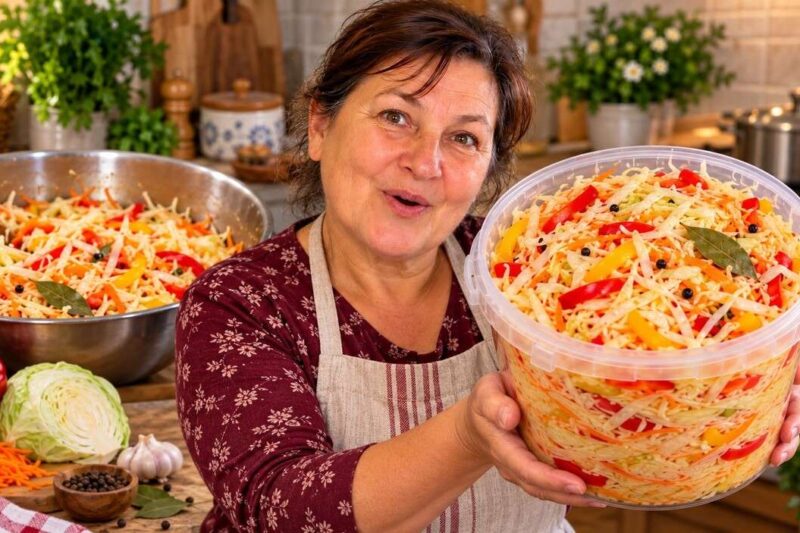 Greitai marinuoti kopūstai su morkomis ir paprika – traškūs jau po 24 valandų