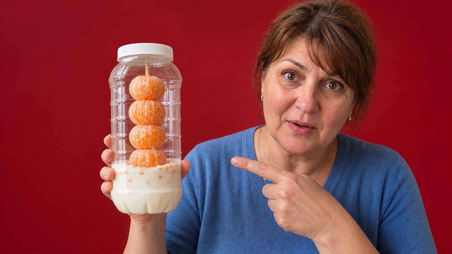 Išbandžiau „Mandarinus sniege“: desertui formą suteikiau dviem 1,5 litro buteliais