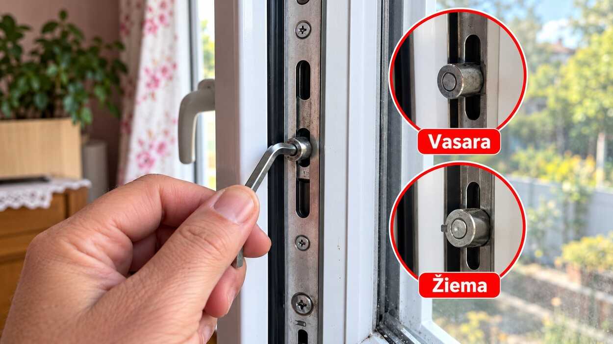 Algirdas parodė, ką prieš žiemą pirmiausia patikrina prie lango – tam užtenka vieno popieriaus lapo