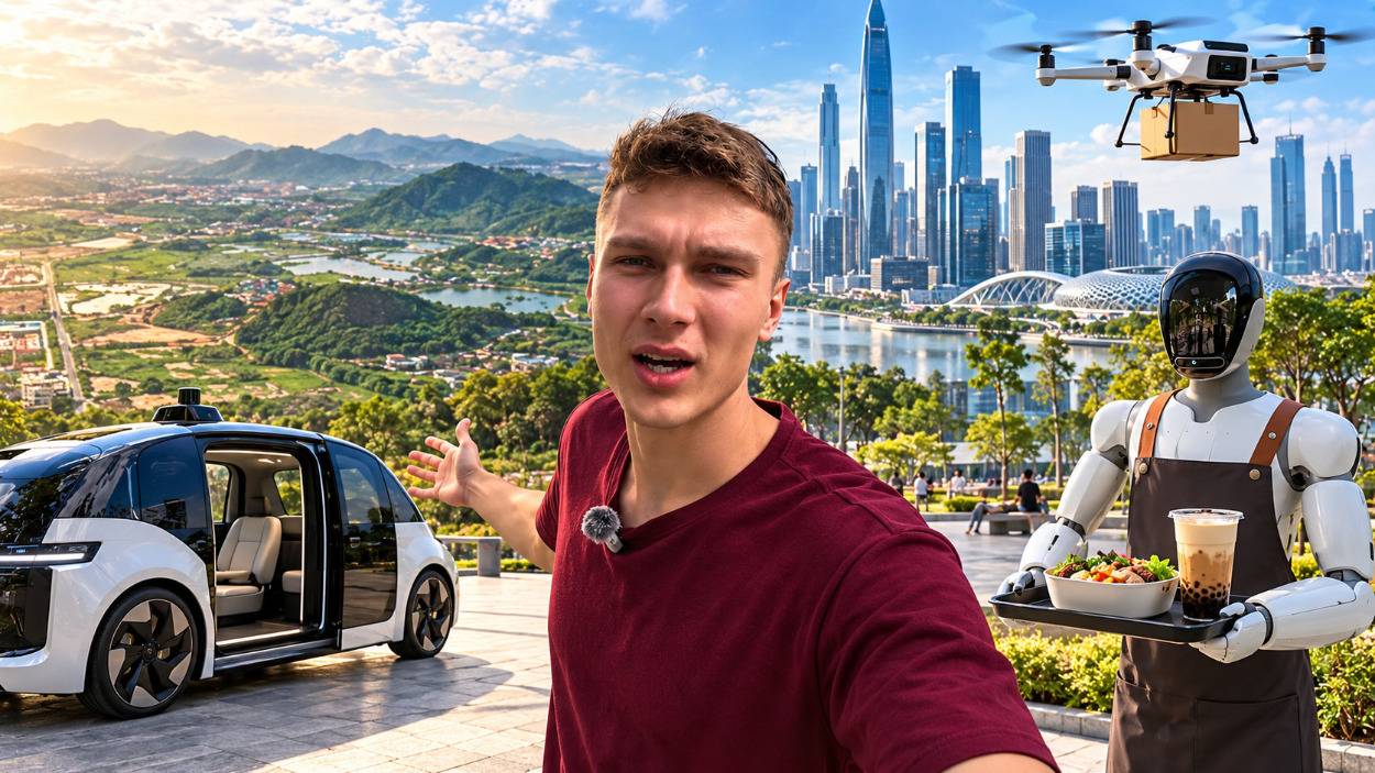 Lukas Vainavičius Kinijoje: dronas atnešė pietus į parką, o taksi atvažiavo tuščias