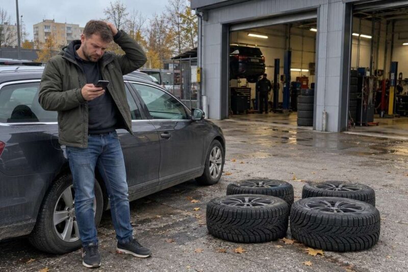 Padangų keitimo kainos Kaune 2026: kiek kainuoja R16 ir R17 montavimas