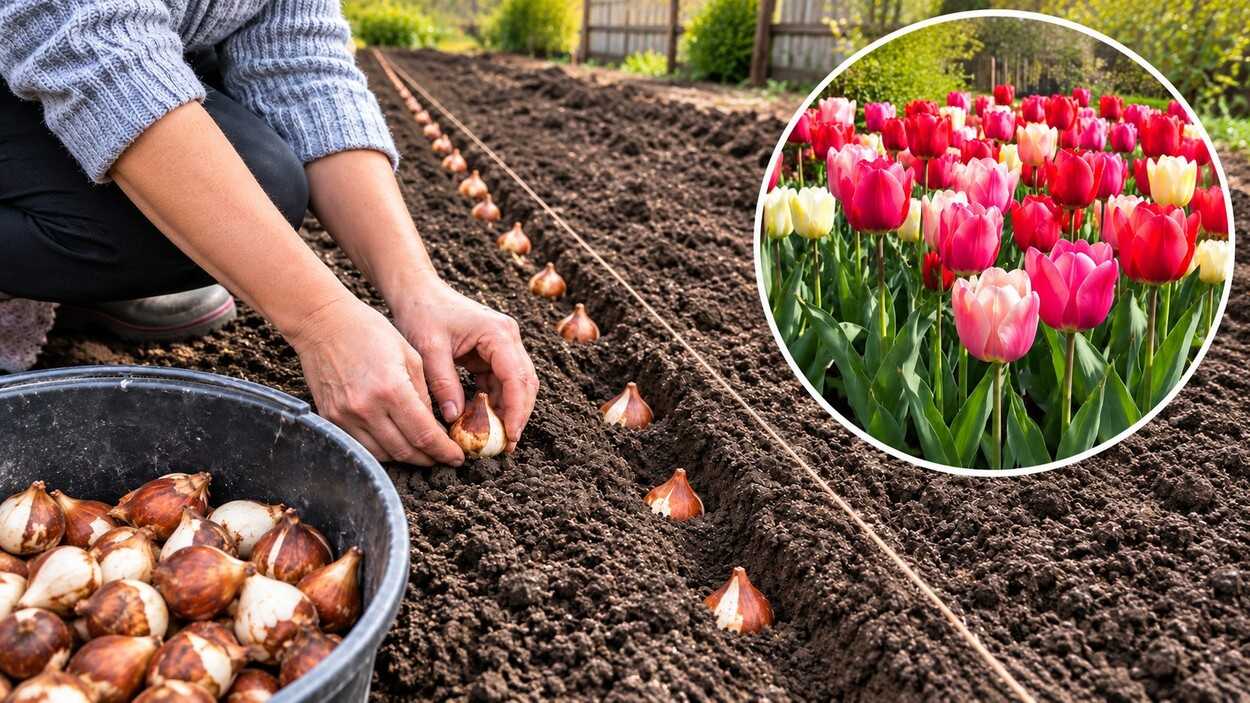 Svogūnėlį pamatuoju akimis ir sodinu pagal paprastą „trijų aukščių“ taisyklę – tulpėms to visiškai pakanka