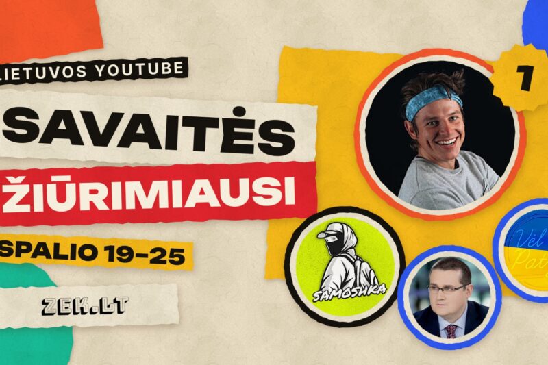 Nuo siaubo parko iki Memfio: ką Lietuva žiūrėjo YouTube praėjusią savaitę