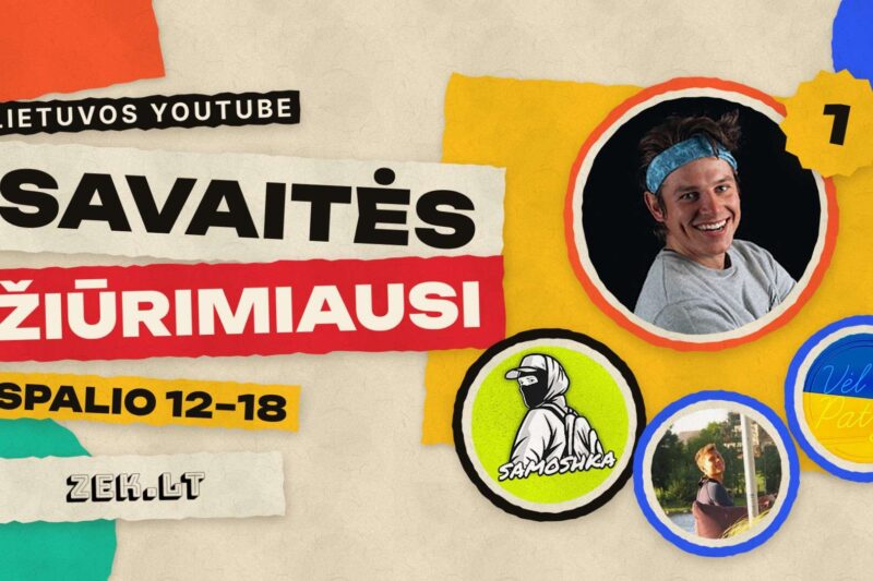 Savaitės žiūrimiausi lietuvos jutuberiai